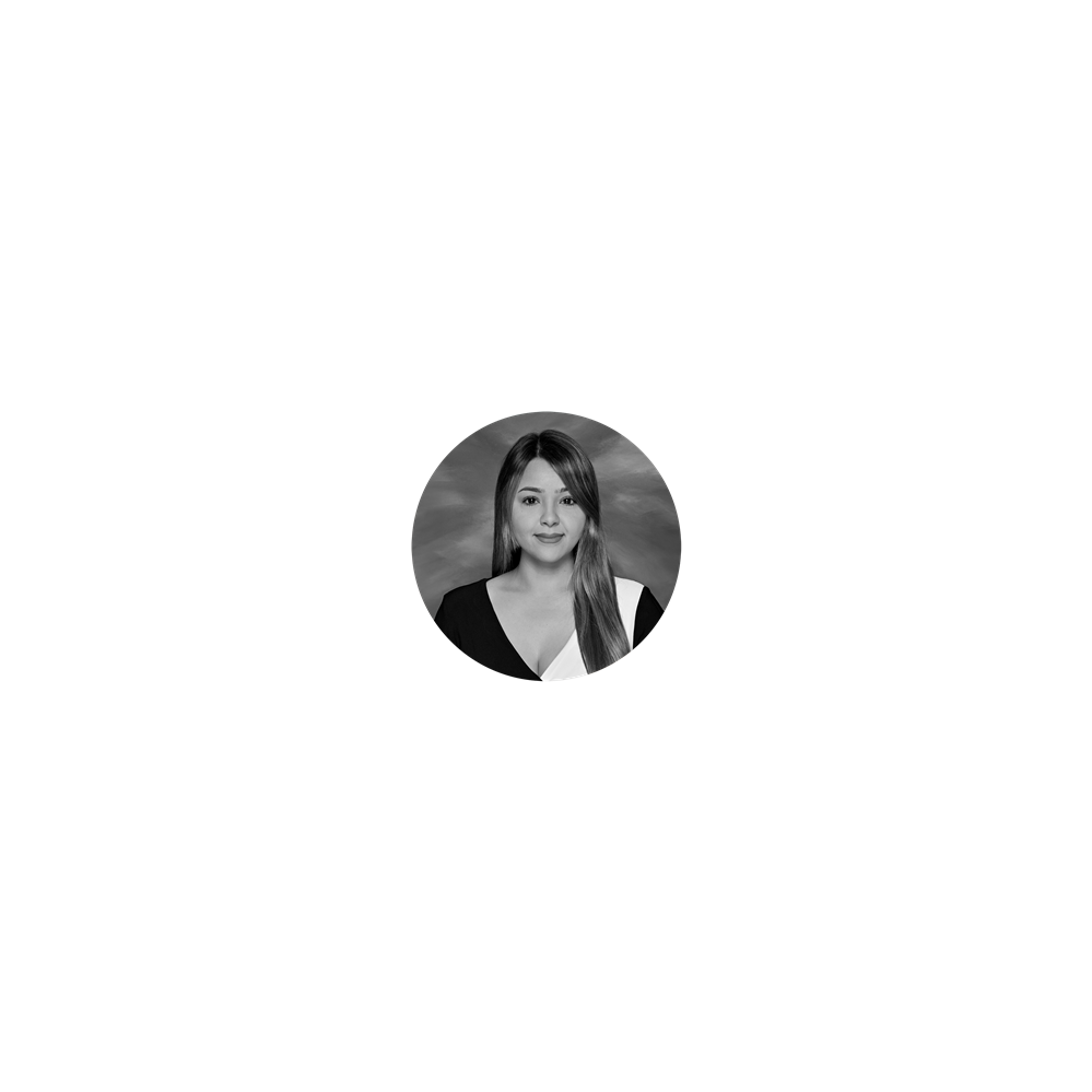 Marlene Savala pictured in black and white